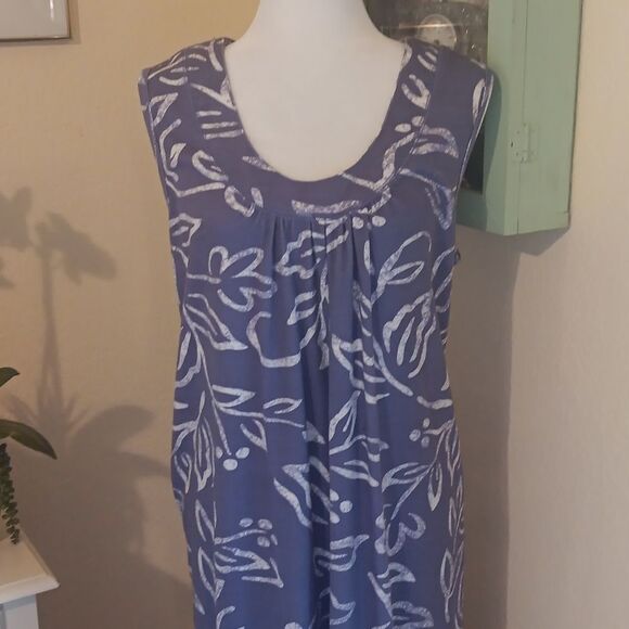 Dreams Co . Cotton Blend  Maxi MuuMuu Dress. Lounge. Beachy. - Picture 2 of 10